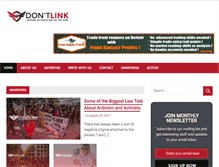 Tablet Screenshot of dontlink.com